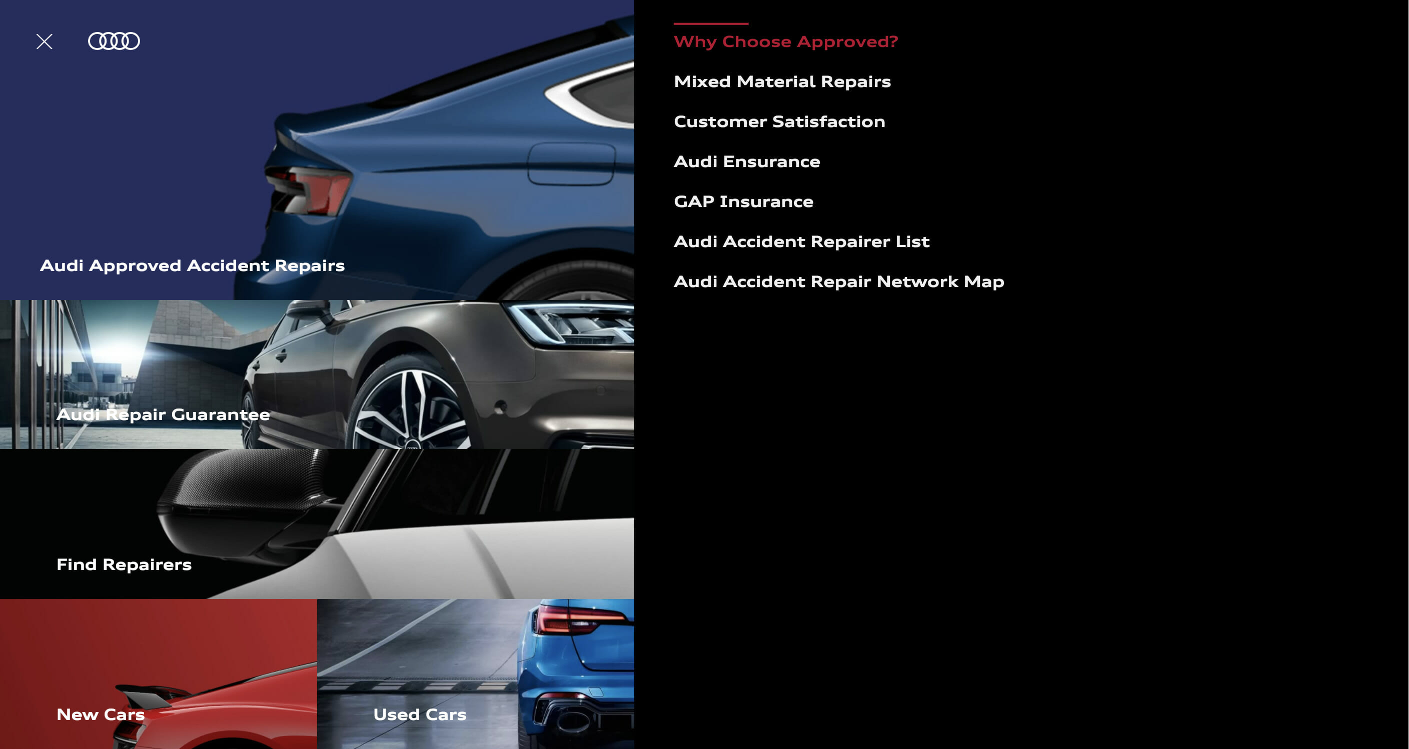 automotive-website-example-audi-menu-panel